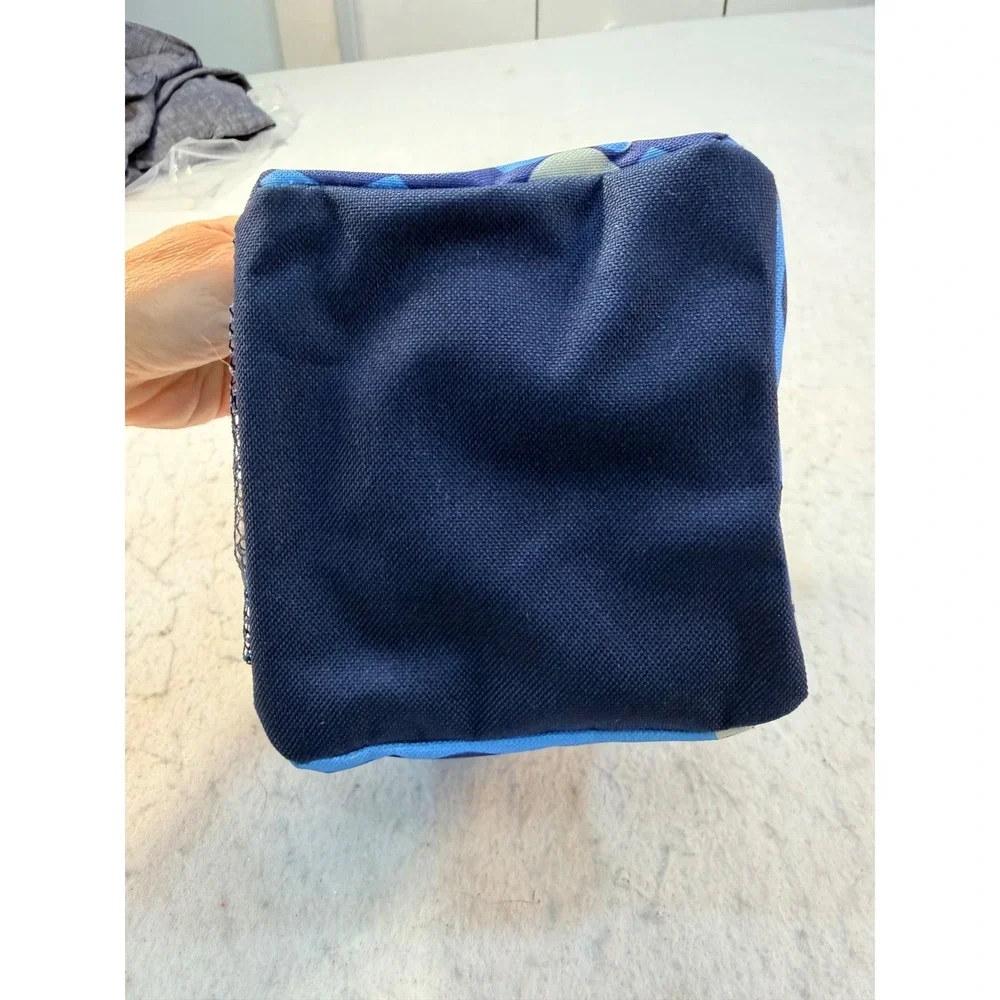 Thirty-One Littles Carry-All Caddy Blue Shark Wave Print Mini Tote Organizer